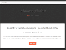 Tablet Screenshot of antoinehabert.com
